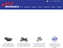 Tablet Screenshot of alfinsurance.com